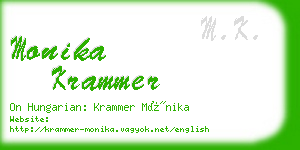 monika krammer business card